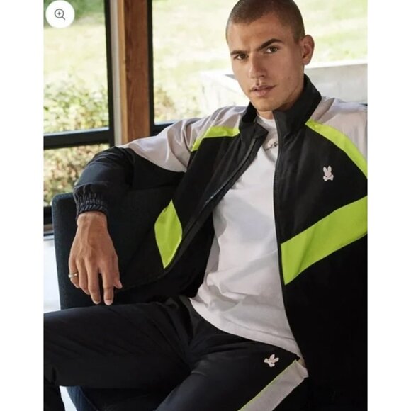 Psycho Bunny Wasco Colour Block Zip Track Jacket Navy ( 3XL ) - Picture 3 of 7